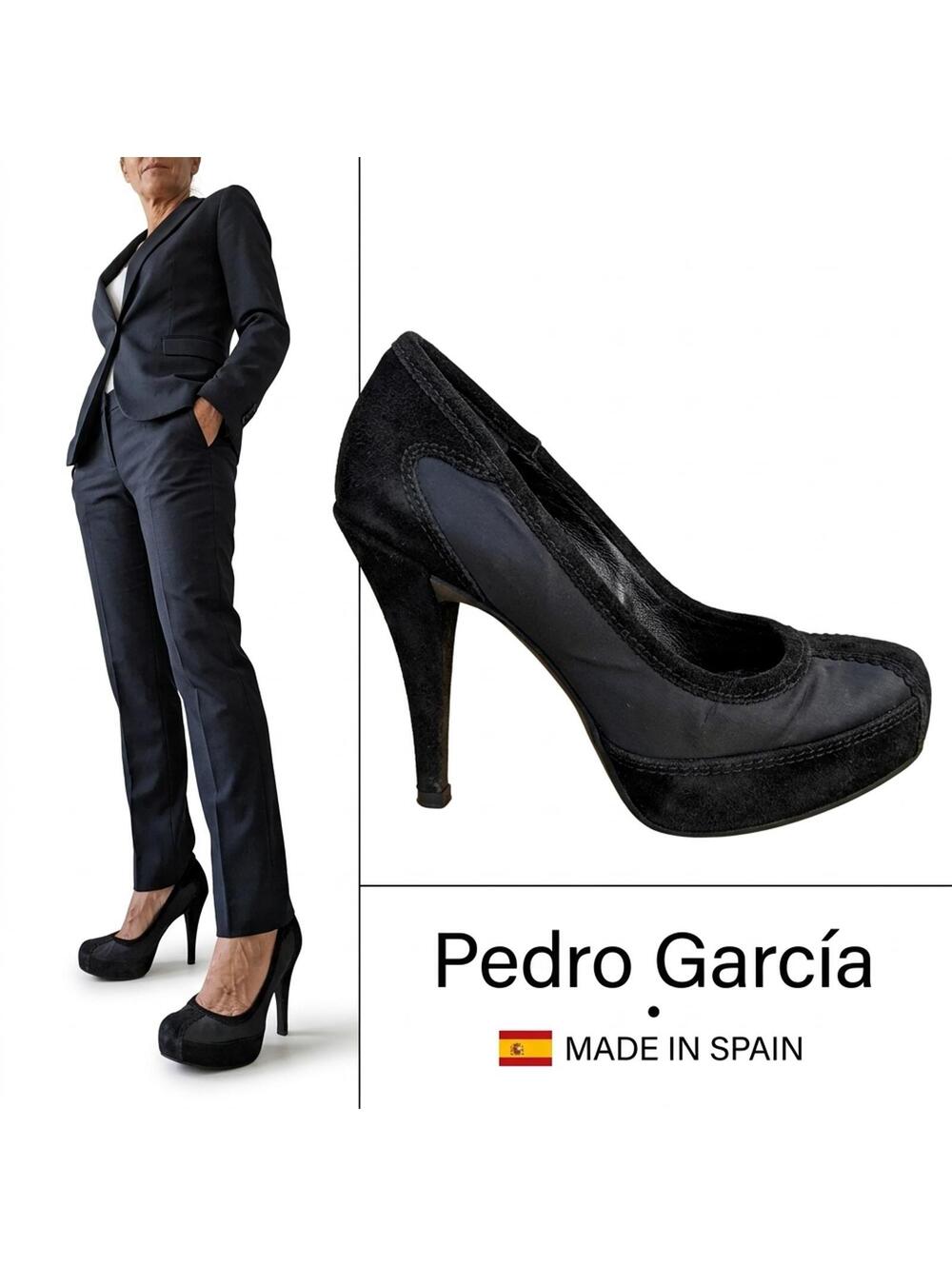 Pedro García Women Pumps Spain Platform Shoes1 Satin US 7